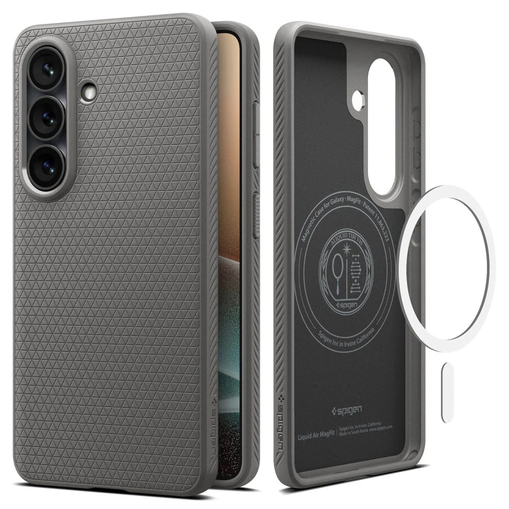 MagSafe Case for Samsung Galaxy S26 Plus S947, Spigen, Liquid Air, Gray ACS10705 - Image 2