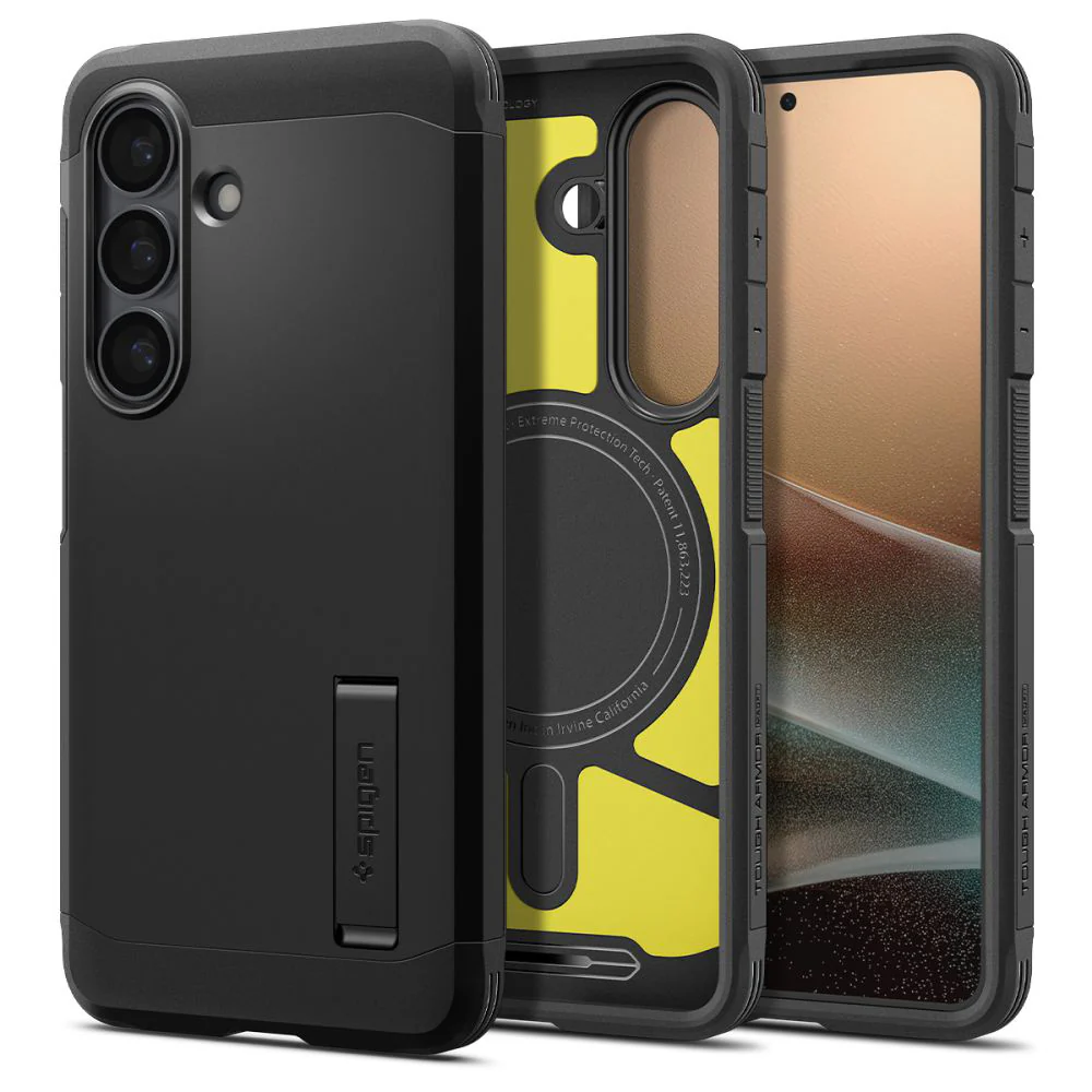 MagSafe Case for Samsung Galaxy S26 Plus S947, Spigen, Tough Armor, Black ACS10713