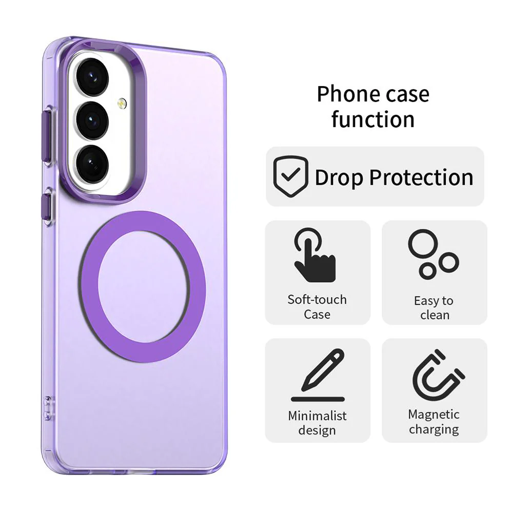 MagSafe Case for Samsung Galaxy S26 Plus S947, Techsuit, CandyCase, Purple - Image 2