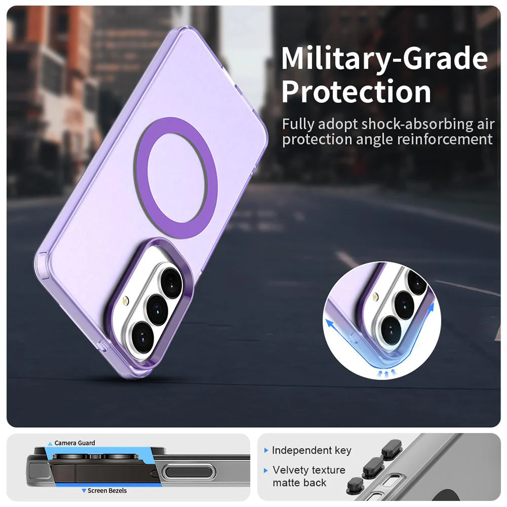MagSafe Case for Samsung Galaxy S26 Plus S947, Techsuit, CandyCase, Purple - Image 3