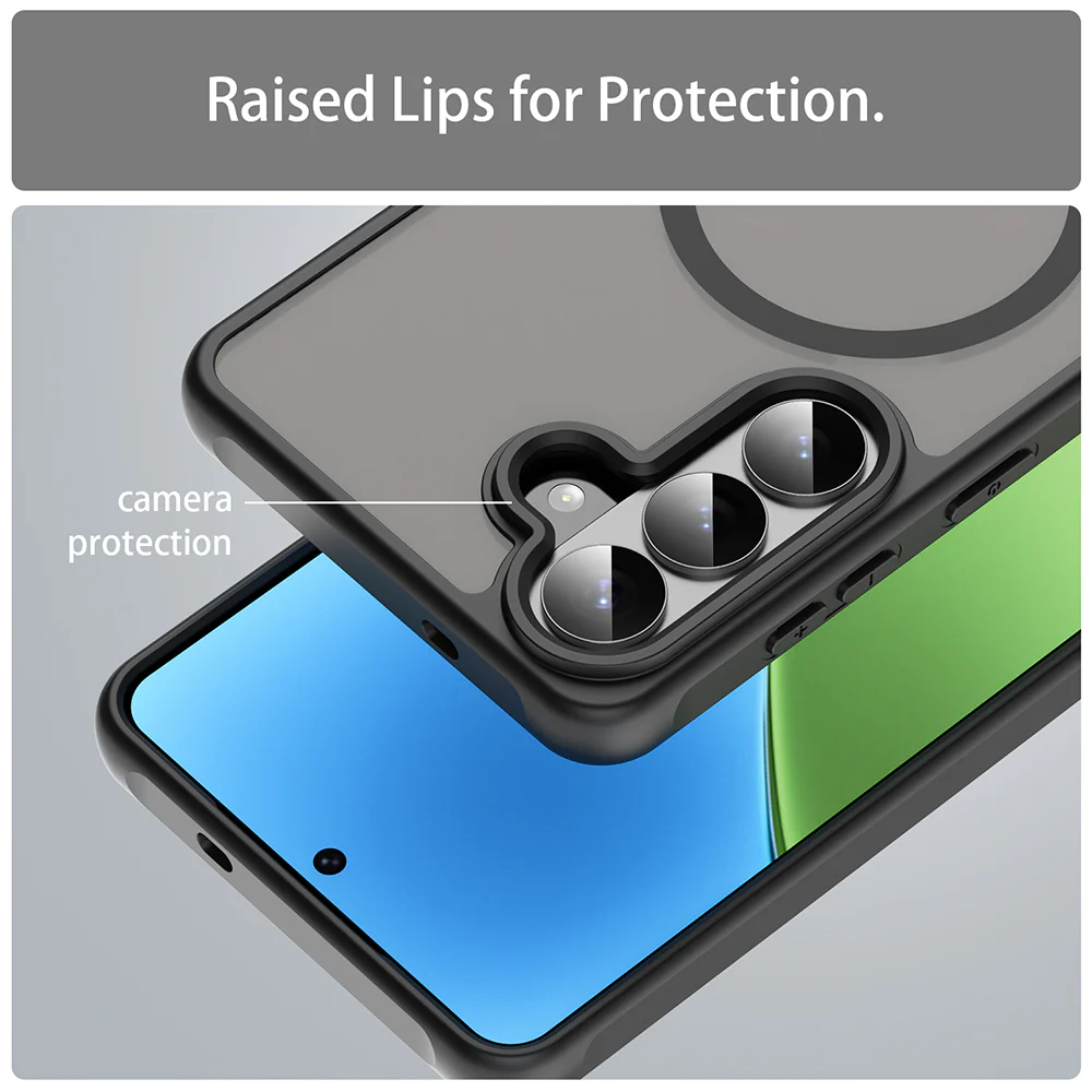 MagSafe Case for Samsung Galaxy S26 Plus S947, Techsuit, HaloFrost II, Black - Image 4