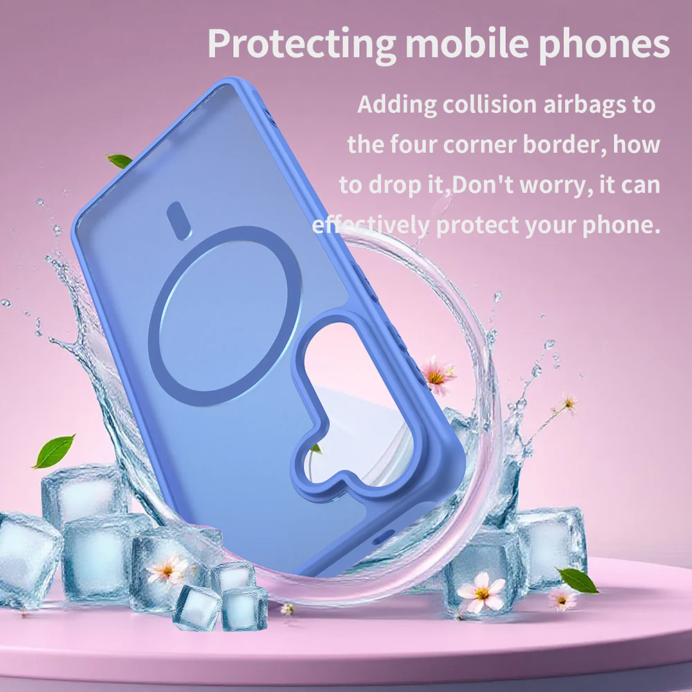 MagSafe Case for Samsung Galaxy S26 Plus S947, Techsuit, HaloFrost II, Blue - Image 4