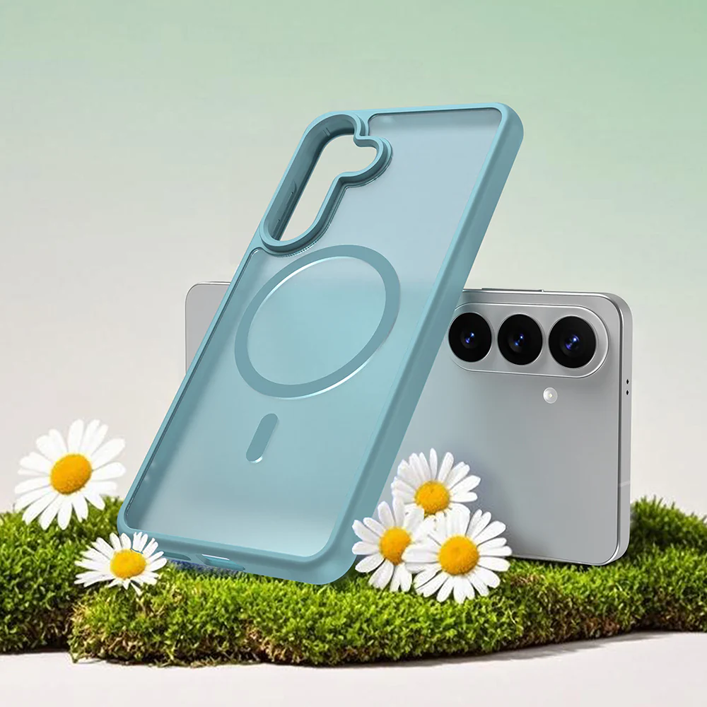 MagSafe Case for Samsung Galaxy S26 Plus S947, Techsuit, HaloFrost II, Light Green - Image 6