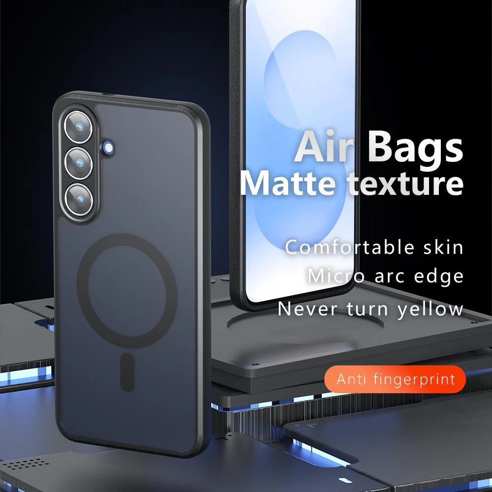 MagSafe Case for Samsung Galaxy S26 Plus S947, Techsuit, PureFrost, Satin Black - Image 5