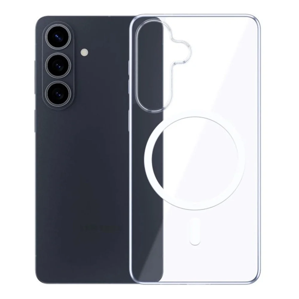 MagSafe Case for Samsung Galaxy S26 S942, 3MK, Clear MagCase, Transparent - Image 2