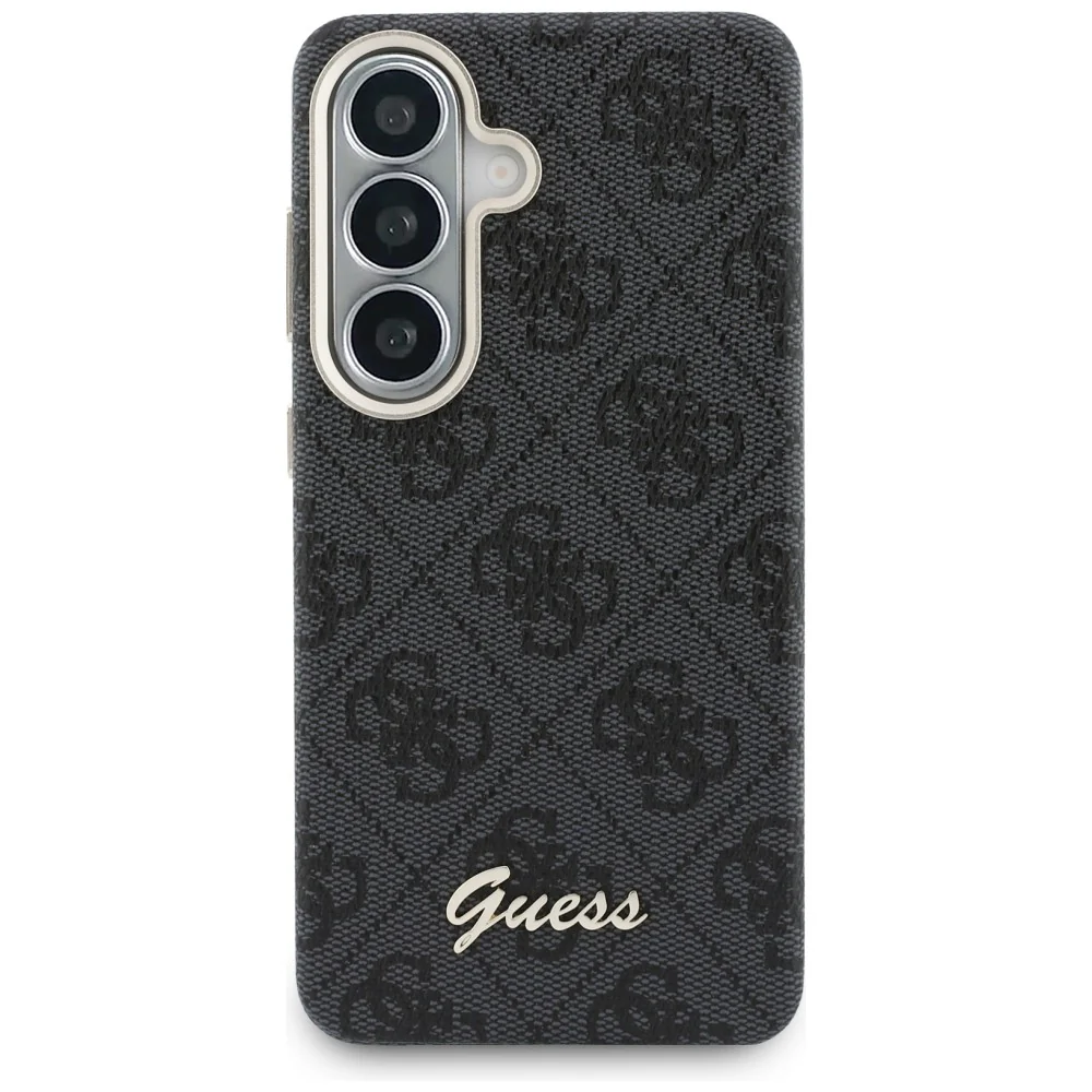 MagSafe Case for Samsung Galaxy S26 S942, Guess, 4G Script Logo, Black - Image 3