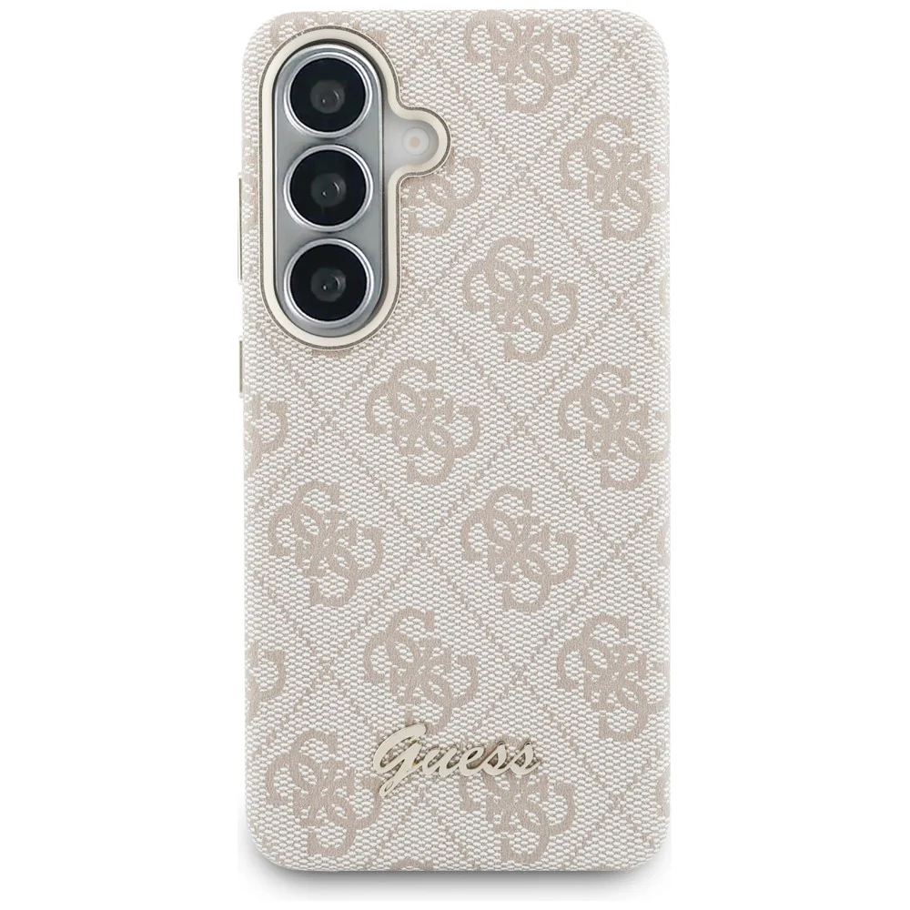 MagSafe Case for Samsung Galaxy S26 S942, Guess, 4G Script Logo, Pink - Image 2