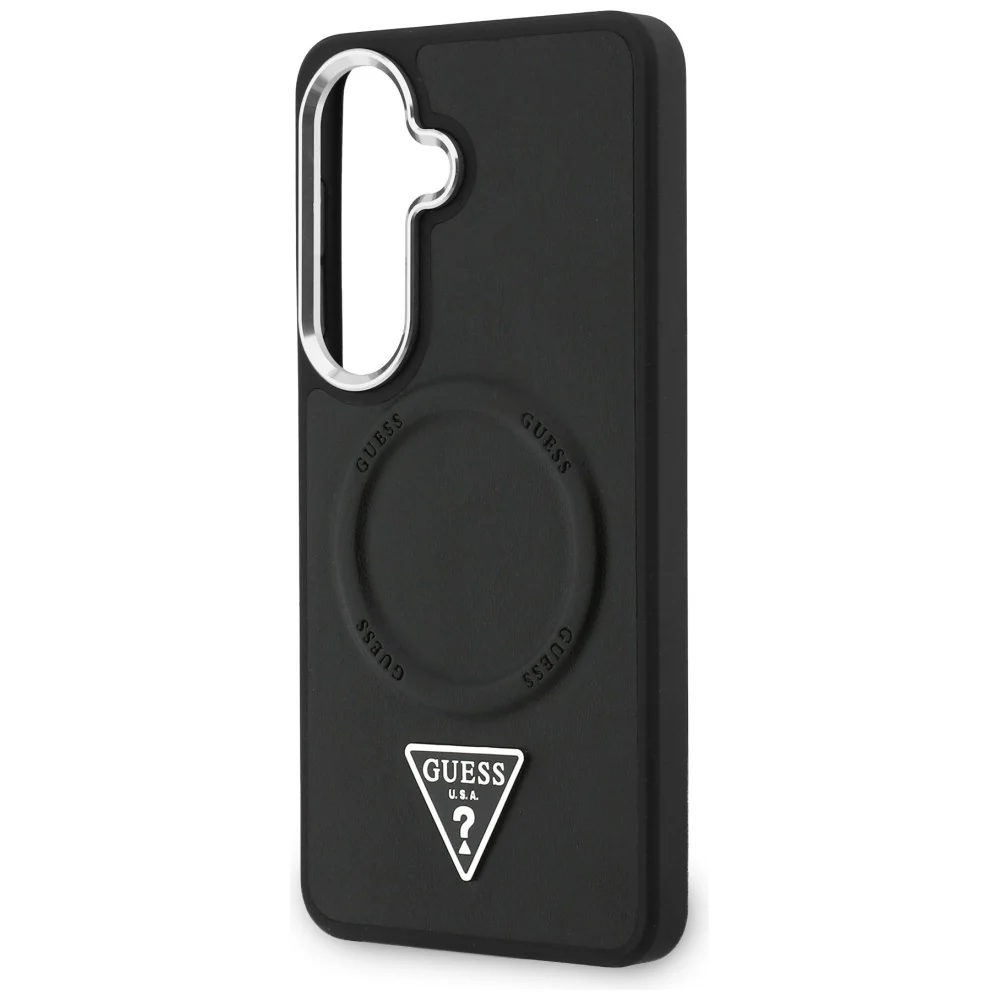 MagSafe Case for Samsung Galaxy S26 S942, Guess, Embossed Ring Triangle Logo, Black - Image 6