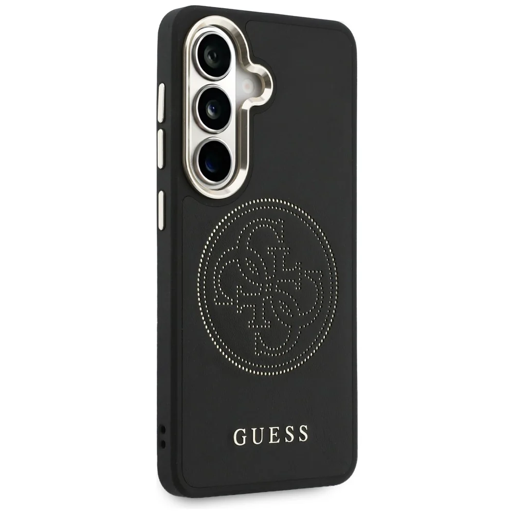 MagSafe Case for Samsung Galaxy S26 S942, Guess, Perforated Logo, Black - Image 4