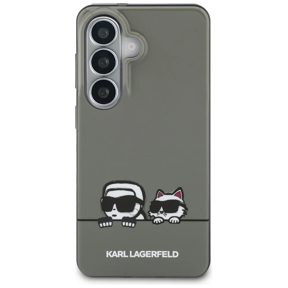 MagSafe Case for Samsung Galaxy S26 S942, Karl Lagerfeld, IML Karl & Choupette Peekaboo Logo, Black - Image 5