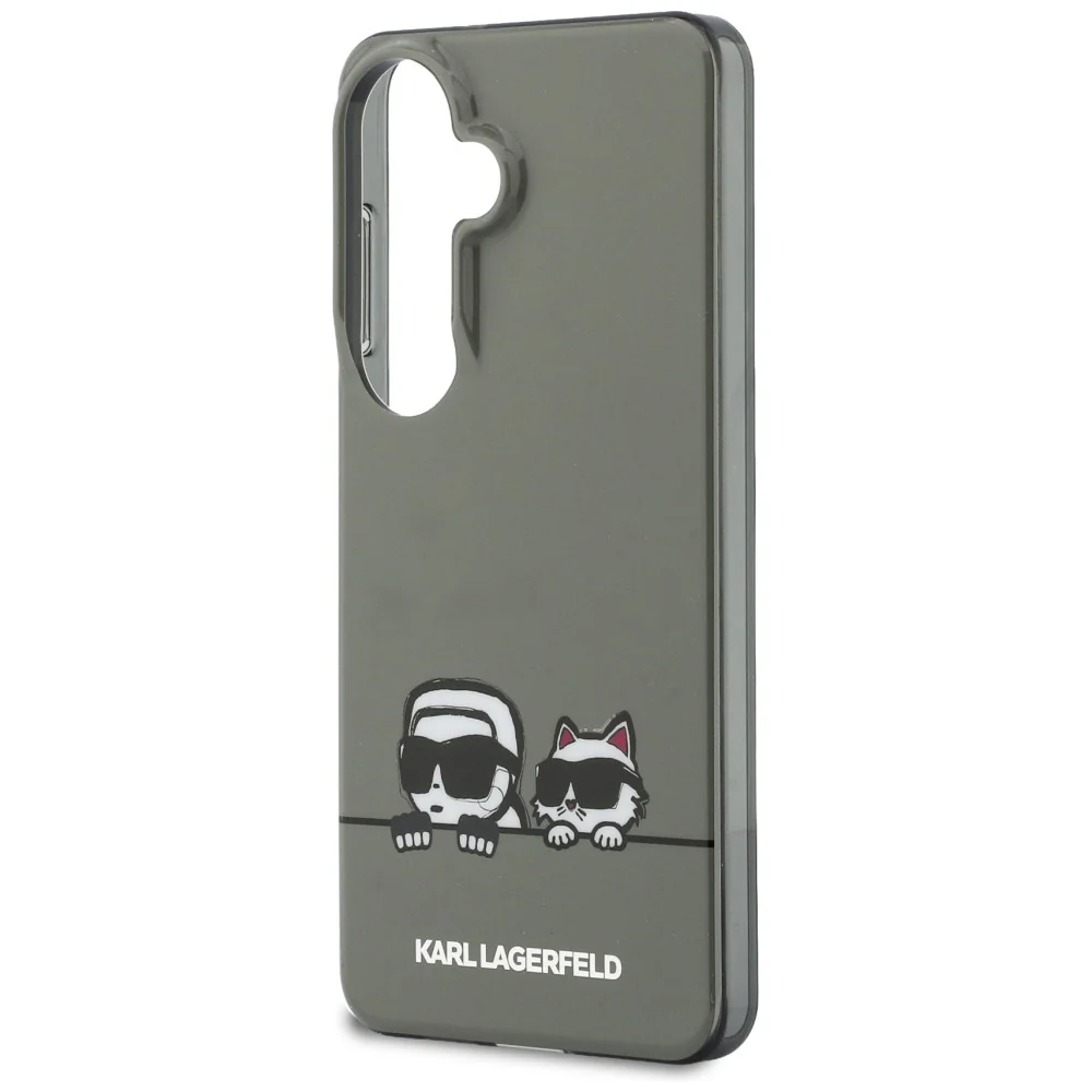 MagSafe Case for Samsung Galaxy S26 S942, Karl Lagerfeld, IML Karl & Choupette Peekaboo Logo, Black - Image 6
