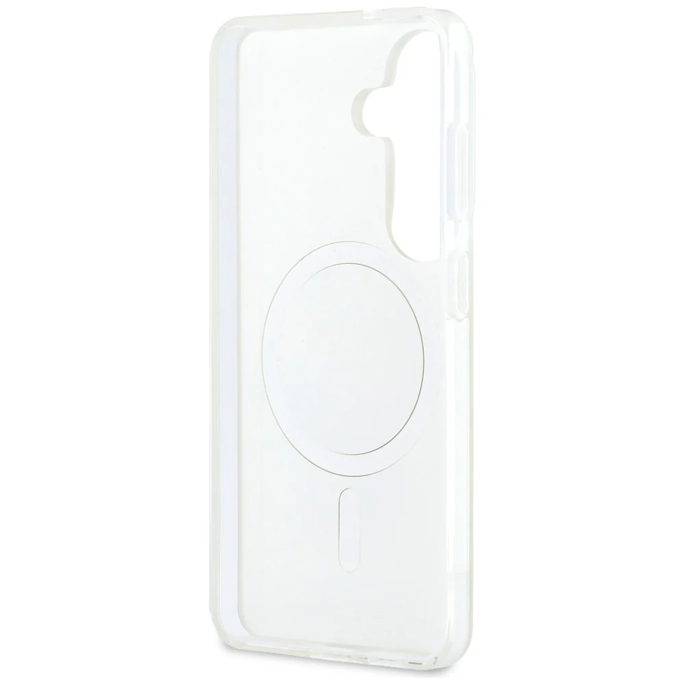 MagSafe Case for Samsung Galaxy S26 S942, Karl Lagerfeld, IML Karl & Choupette Peekaboo Logo, White - Image 4