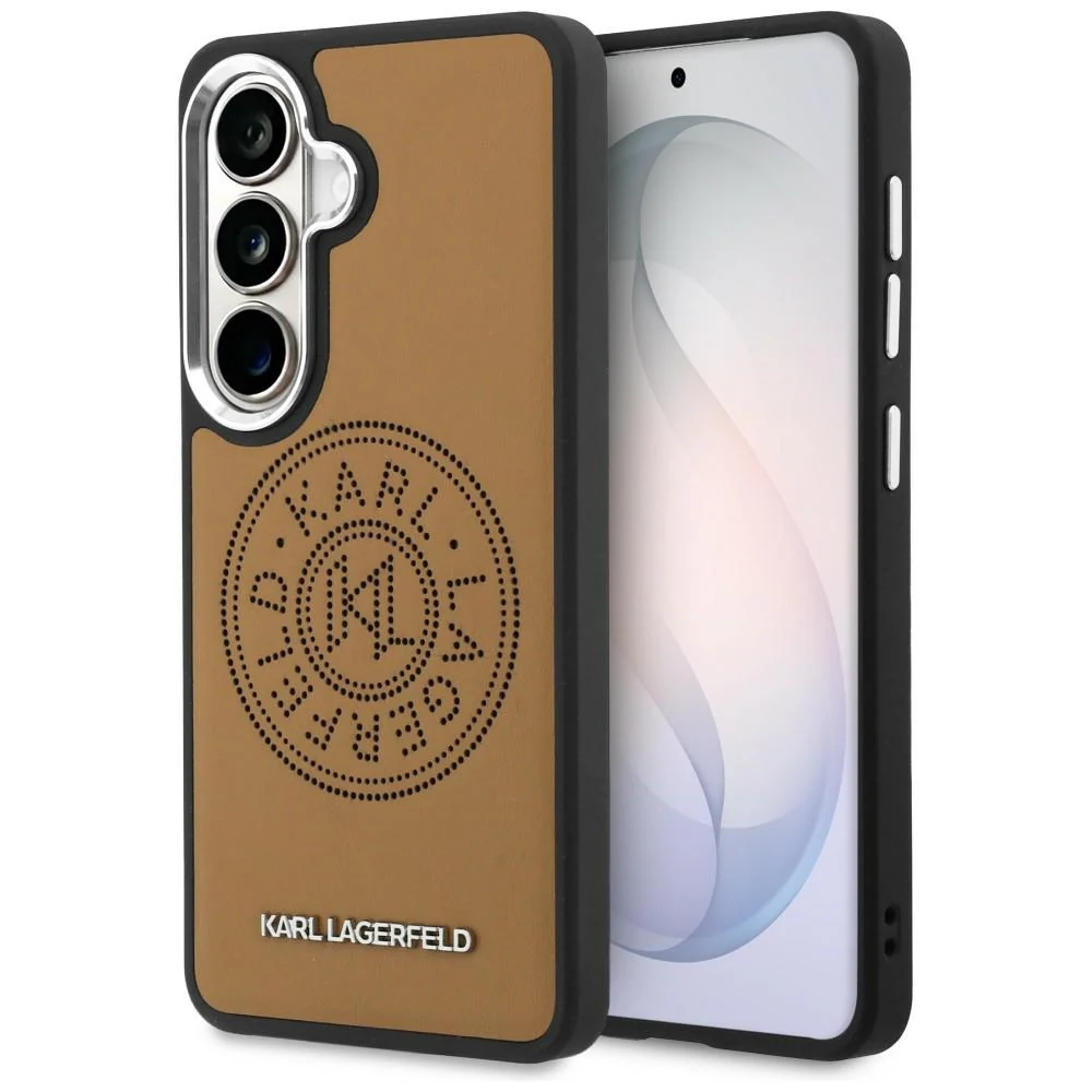 MagSafe Case for Samsung Galaxy S26 S942, Karl Lagerfeld, Karl Round Point Logo, Brown