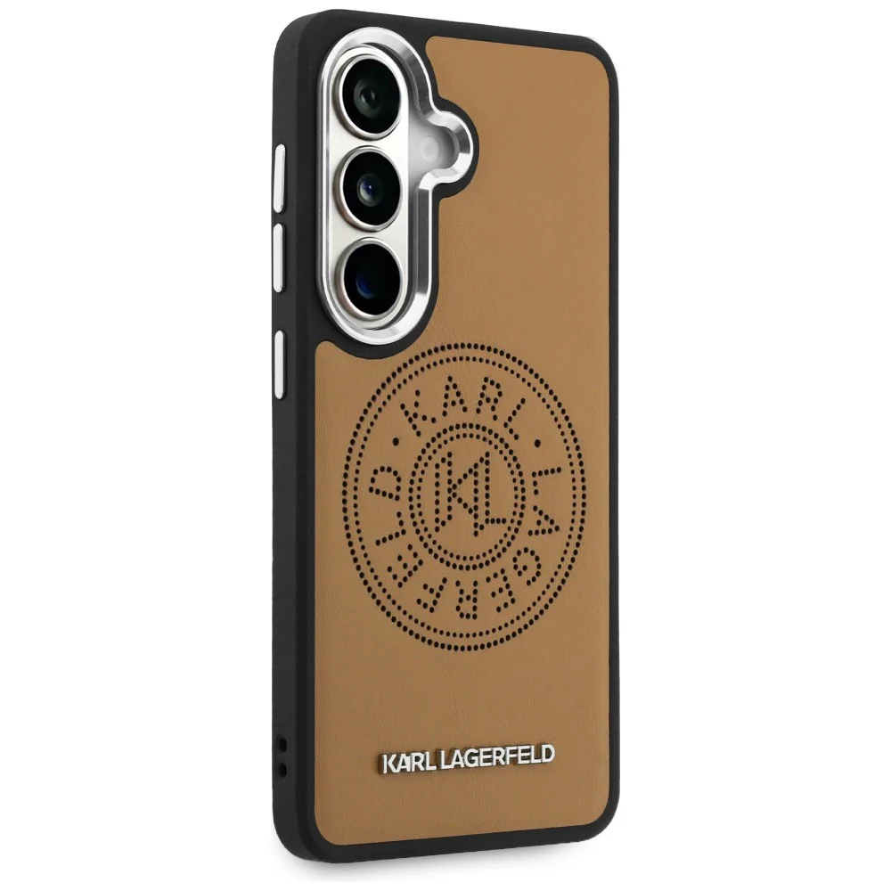 MagSafe Case for Samsung Galaxy S26 S942, Karl Lagerfeld, Karl Round Point Logo, Brown - Image 2
