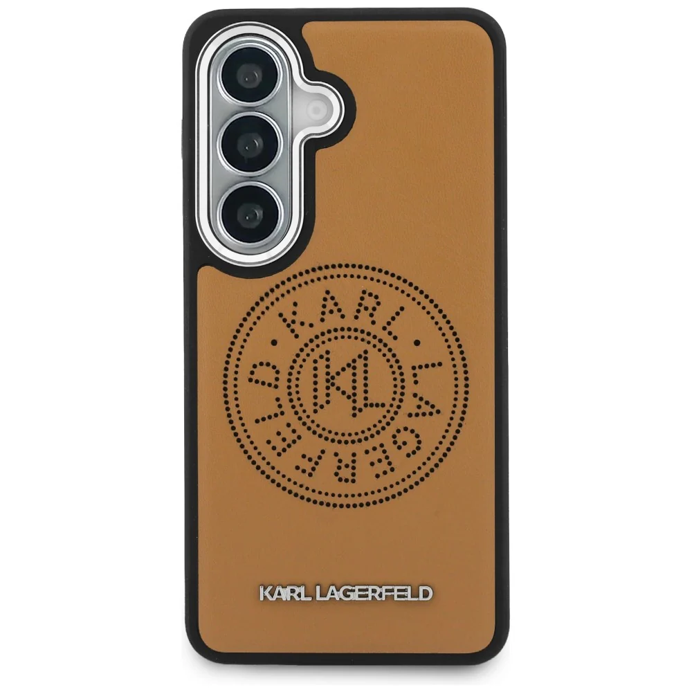 MagSafe Case for Samsung Galaxy S26 S942, Karl Lagerfeld, Karl Round Point Logo, Brown - Image 3