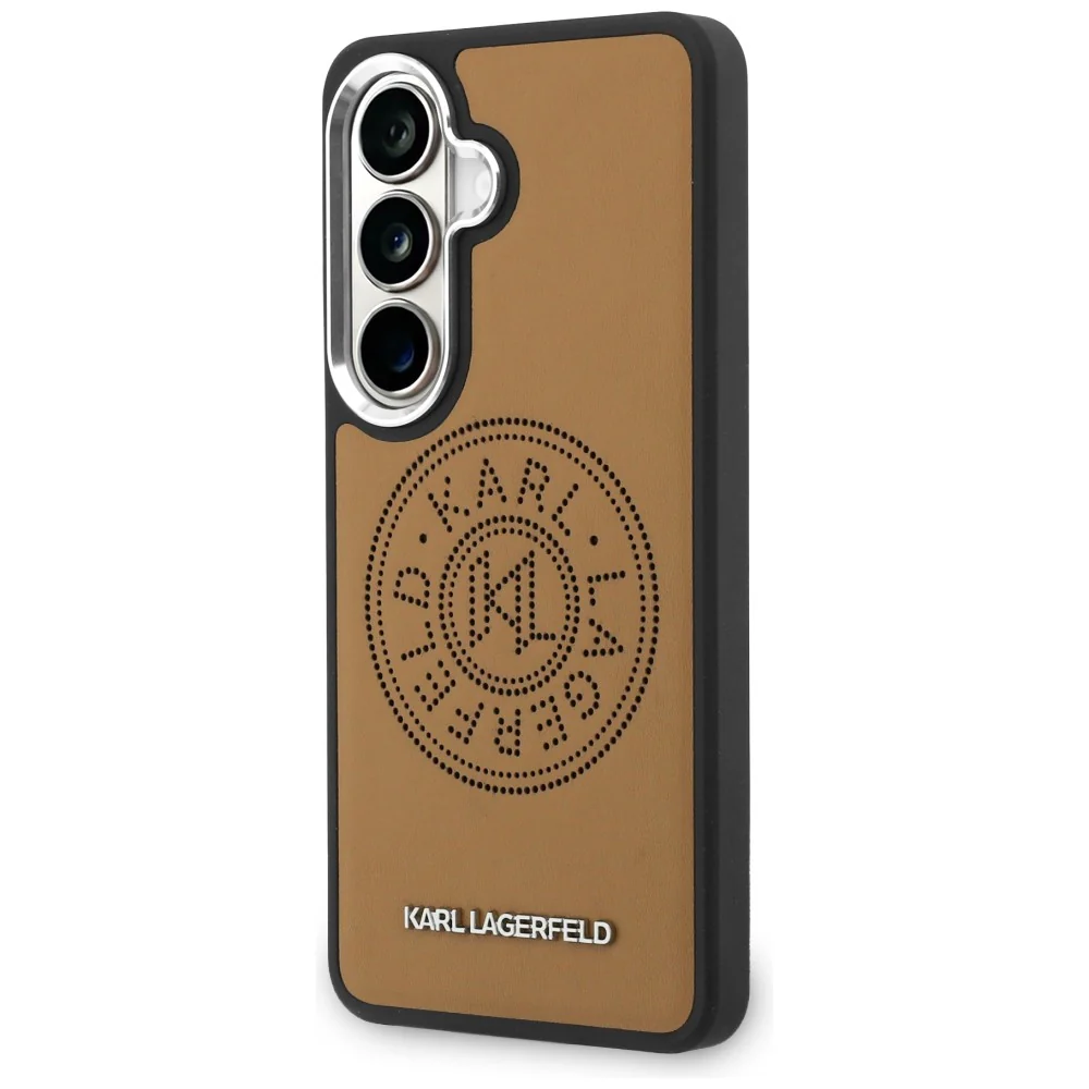 MagSafe Case for Samsung Galaxy S26 S942, Karl Lagerfeld, Karl Round Point Logo, Brown - Image 4