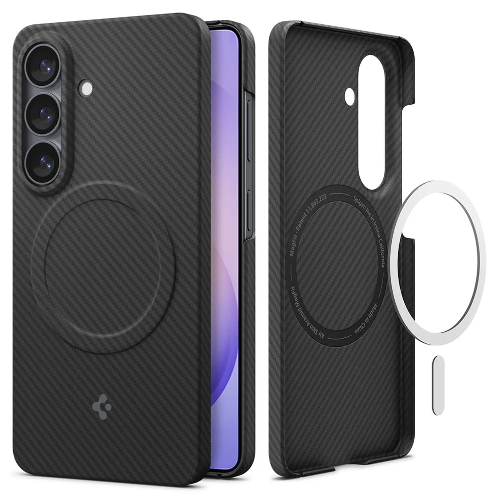 MagSafe Case for Samsung Galaxy S26 S942, Spigen, Air Skin, Black ACS11059 - Image 2