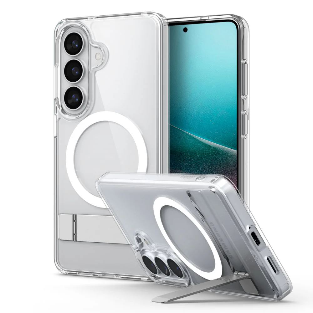 MagSafe Case for Samsung Galaxy S26 S942, Spigen, Ultra Hybrid S, White Transparent ACS11061 - Image 5
