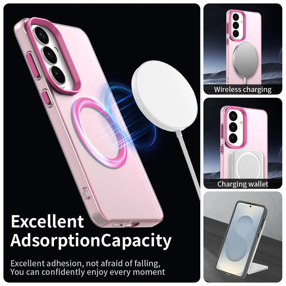 MagSafe Case for Samsung Galaxy S26 S942, Techsuit, CandyCase, Pink - Image 3