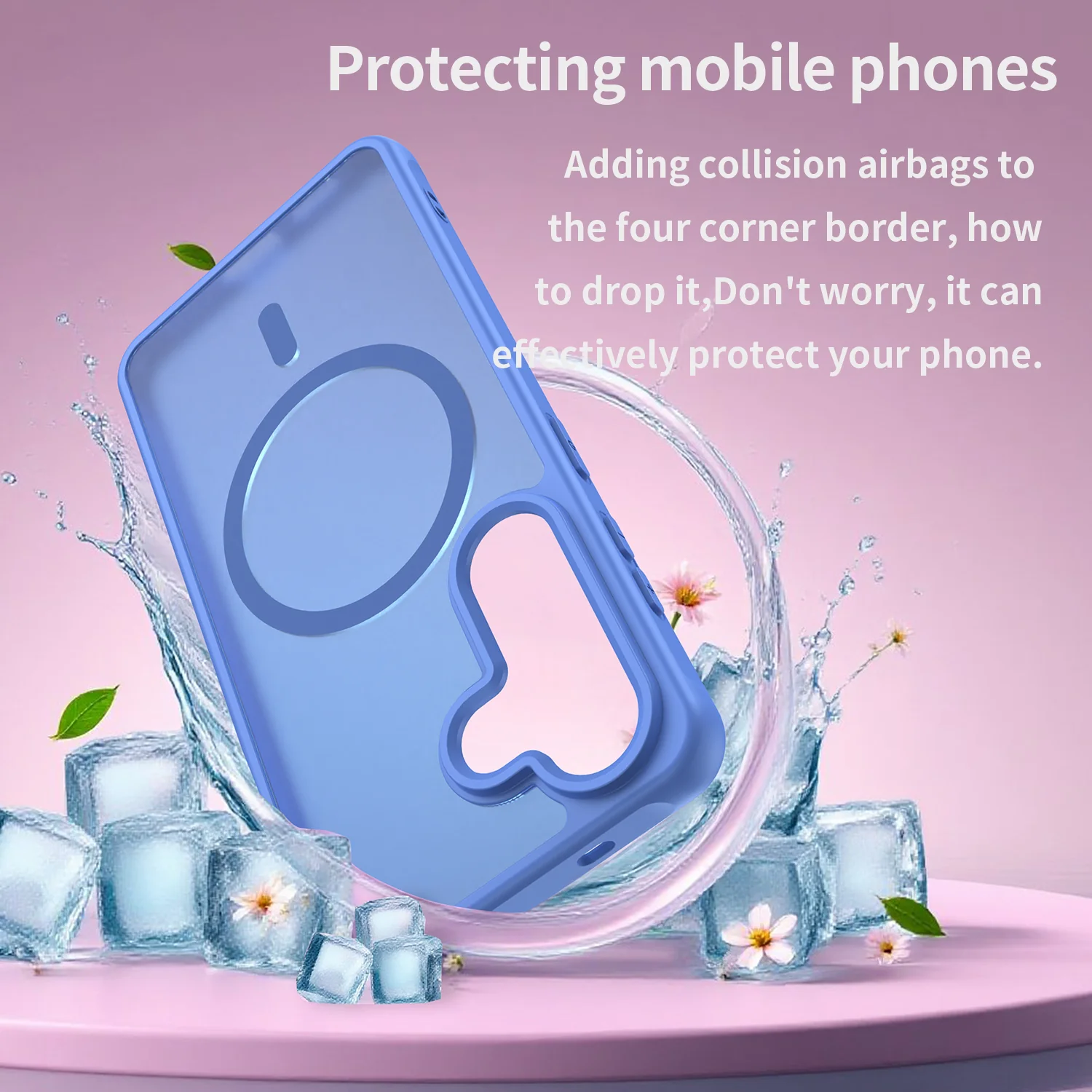 MagSafe Case for Samsung Galaxy S26 S942, Techsuit, HaloFrost II, Blue - Image 4