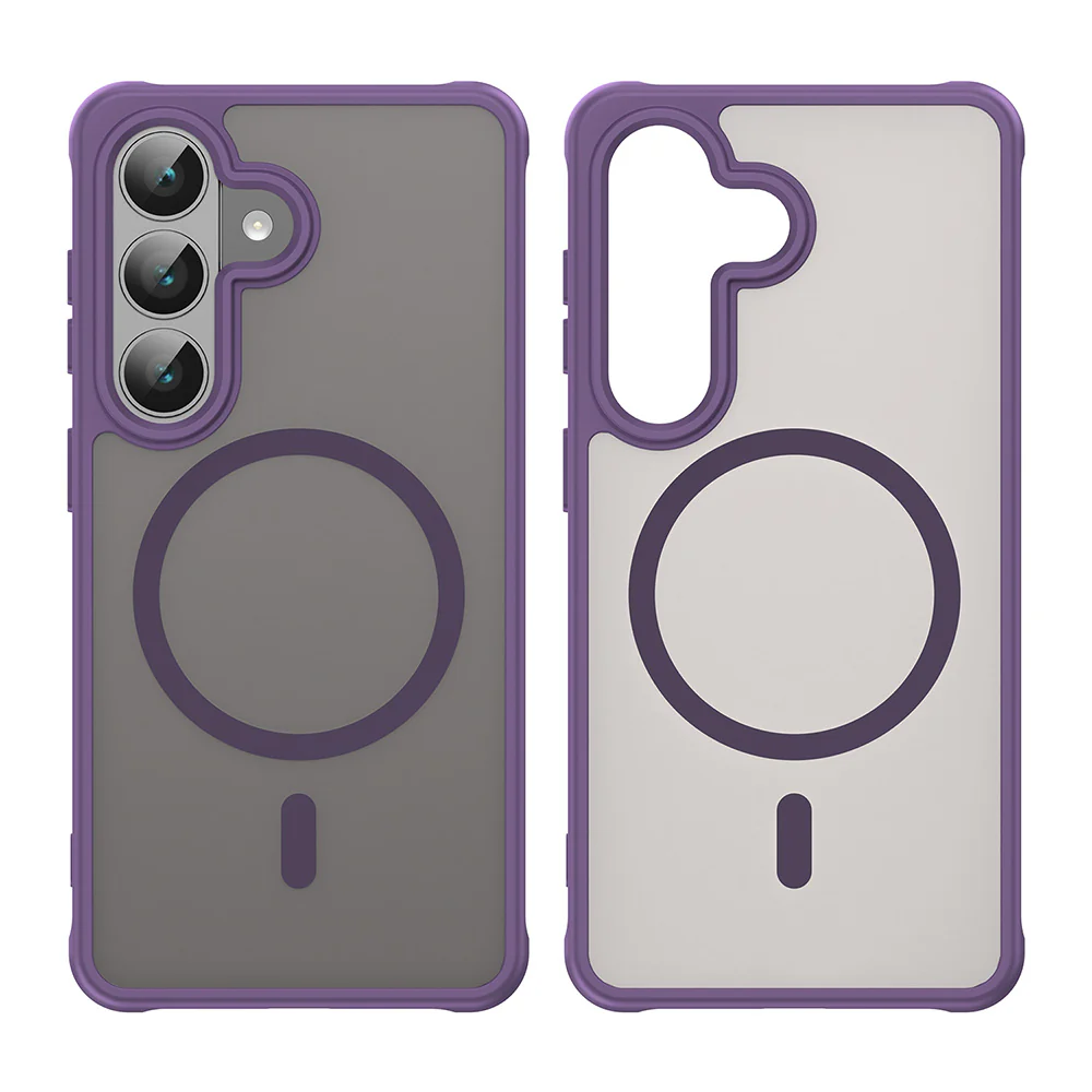 MagSafe Case for Samsung Galaxy S26 S942, Techsuit, HaloFrost II, Purple - Image 2