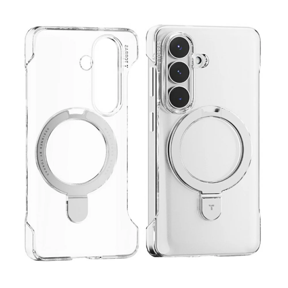 MagSafe Case for Samsung Galaxy S26 S942, Torras, Ostand Slim, Transparent - Image 4