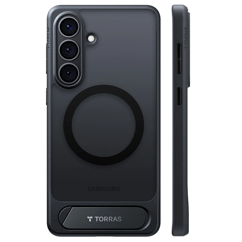 MagSafe Case for Samsung Galaxy S26 S942, Torras, Pstand, Black - Image 2
