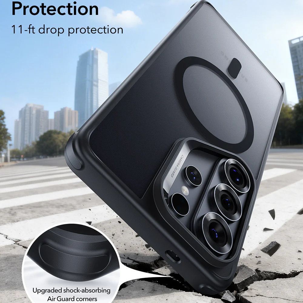 MagSafe Case for Samsung Galaxy S26 Ultra S948, ESR, Classic Hybrid, Satin Black - Image 3