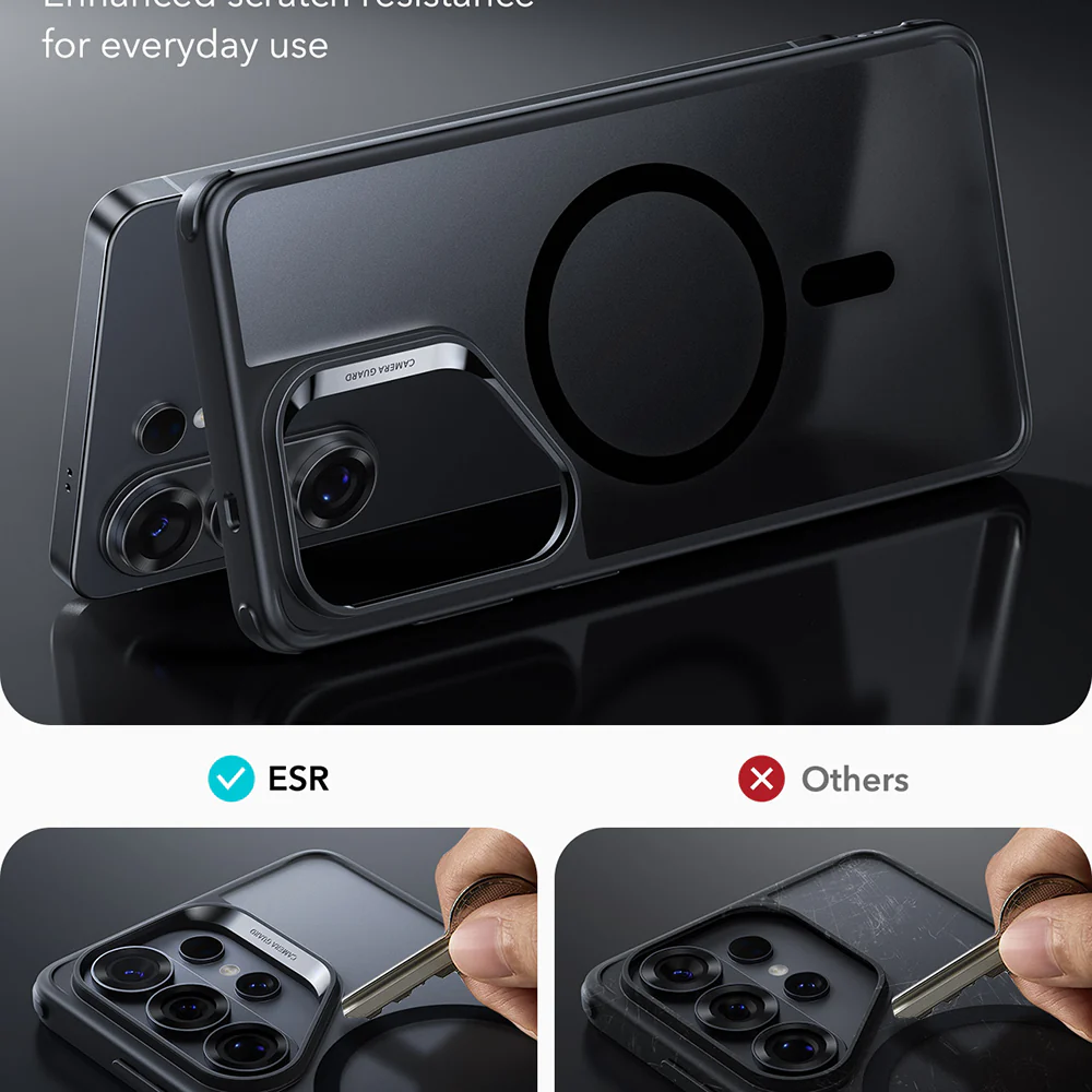 MagSafe Case for Samsung Galaxy S26 Ultra S948, ESR, Classic Hybrid, Satin Black - Image 4