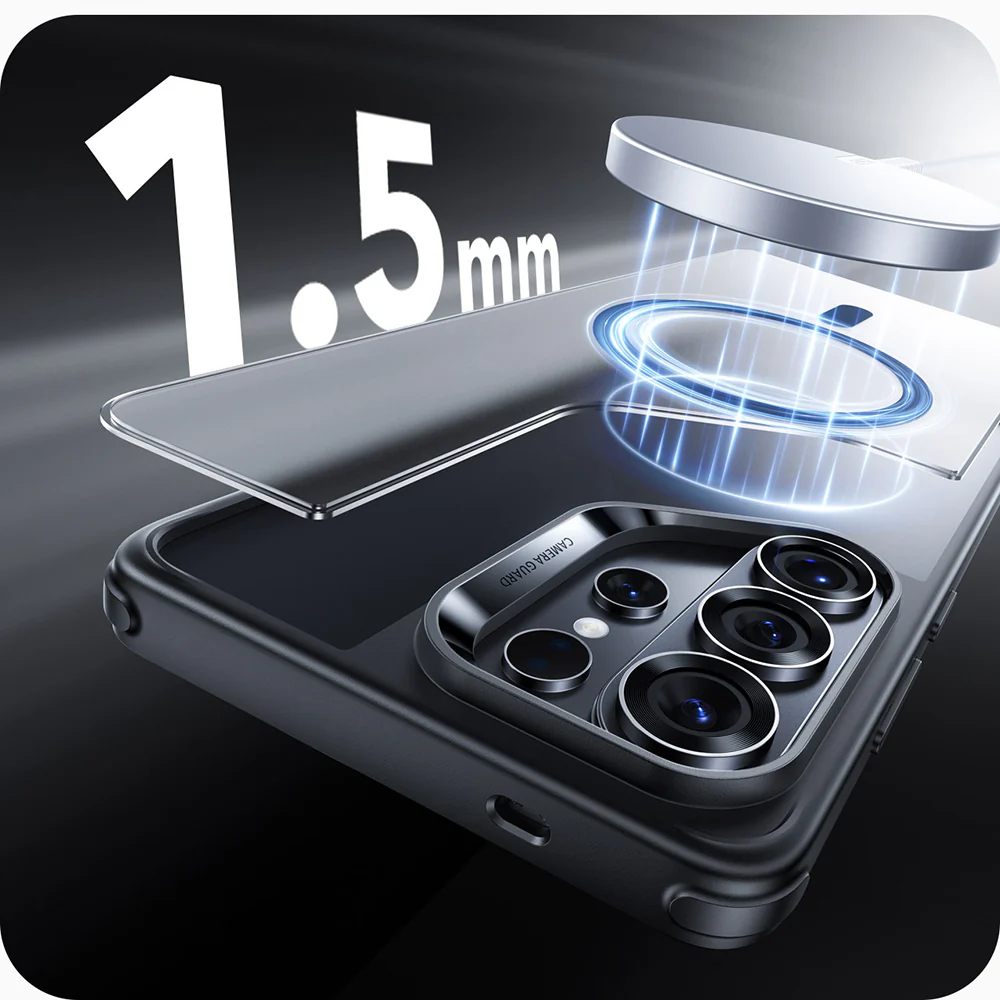 MagSafe Case for Samsung Galaxy S26 Ultra S948, ESR, Classic Hybrid, Satin Black - Image 5