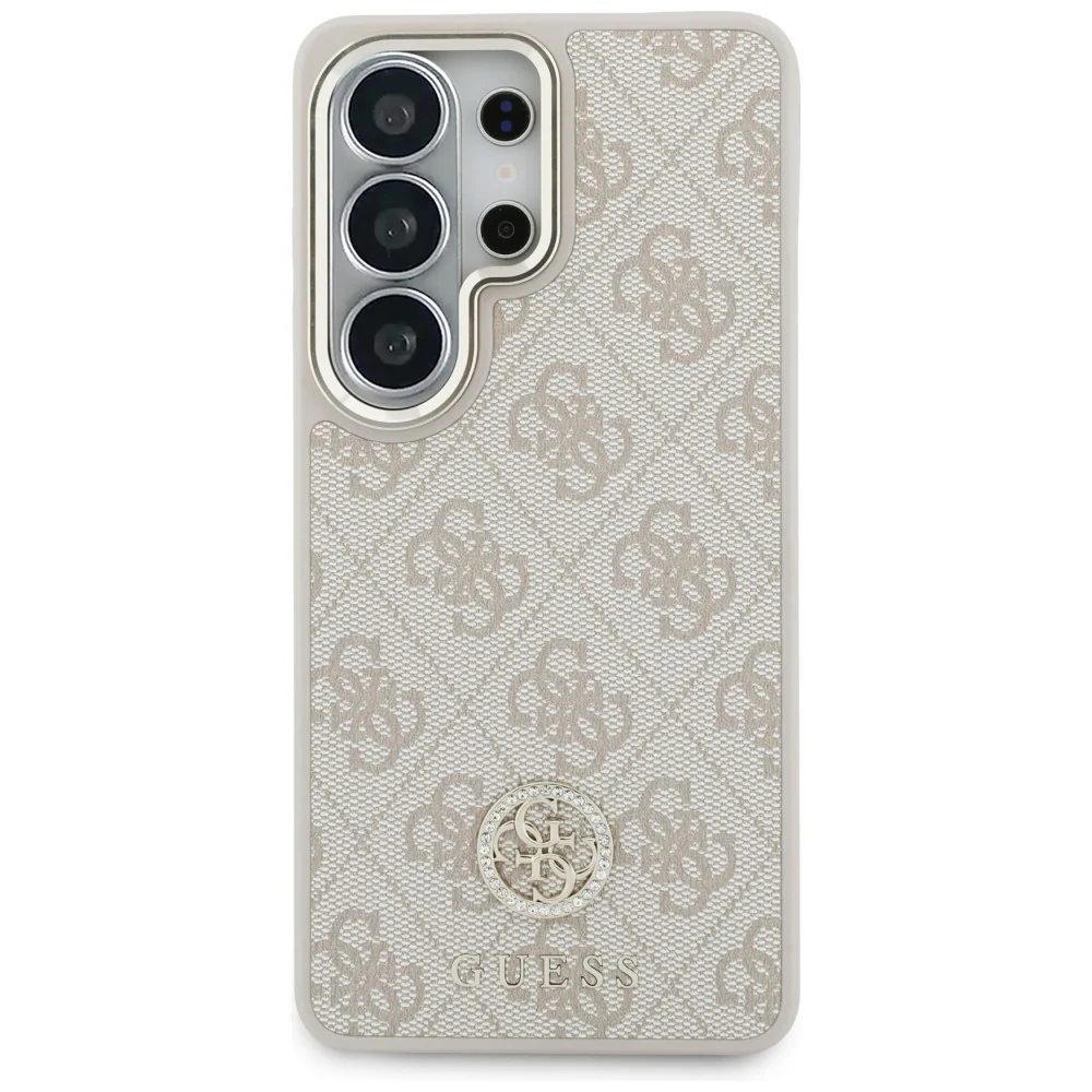 MagSafe Case for Samsung Galaxy S26 Ultra S948, GUESS, 4G Big Rhinestone Triangle Strap, Pink - Image 6