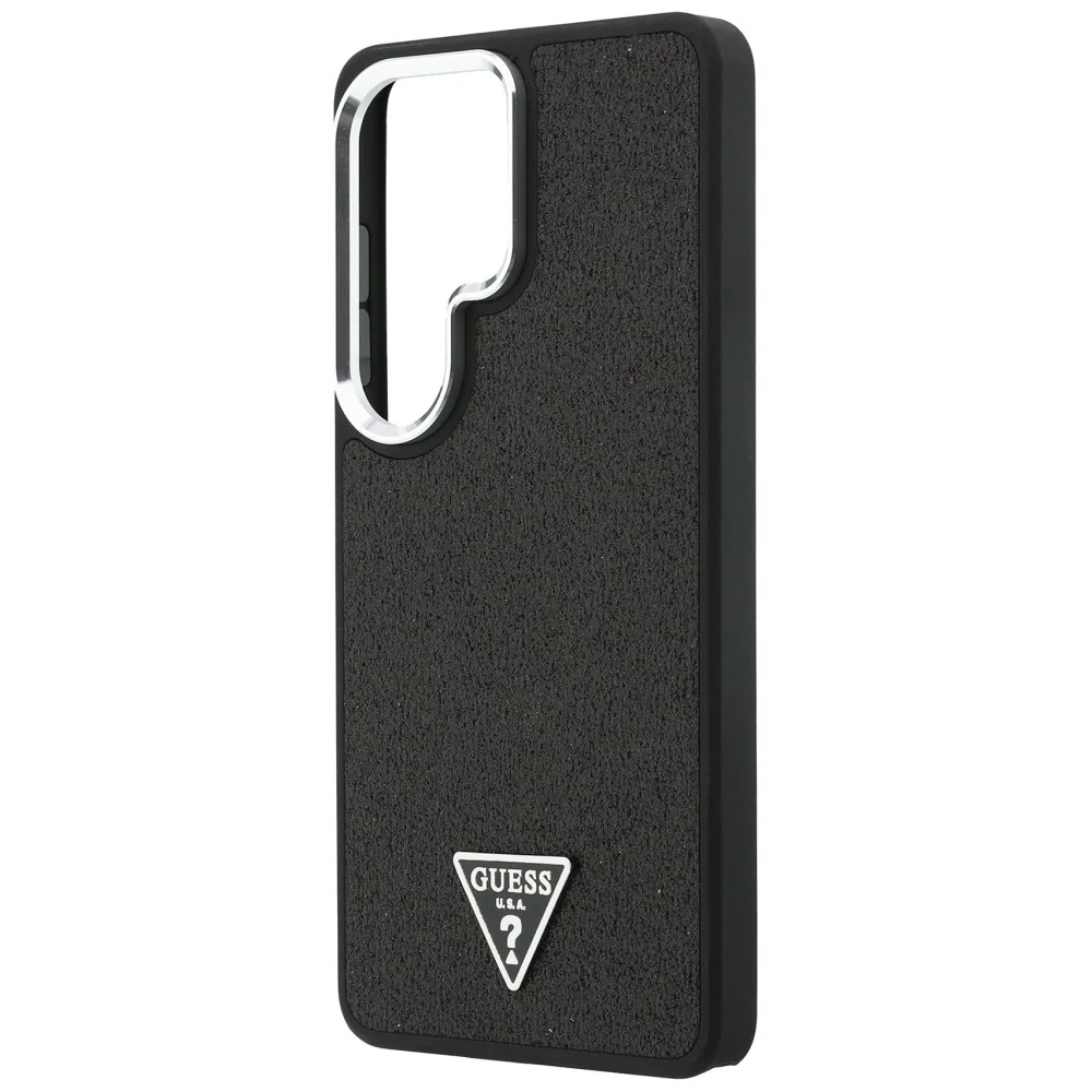 MagSafe Case for Samsung Galaxy S26 Ultra S948, Guess, Fixed Glitter Triangle Logo, Black - Image 5