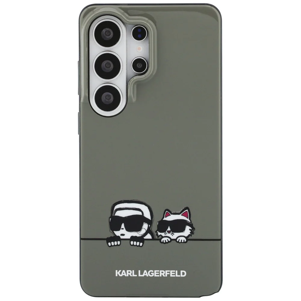 MagSafe Case for Samsung Galaxy S26 Ultra S948, Karl Lagerfeld, IML Karl & Choupette Peekaboo Logo, Black - Image 2