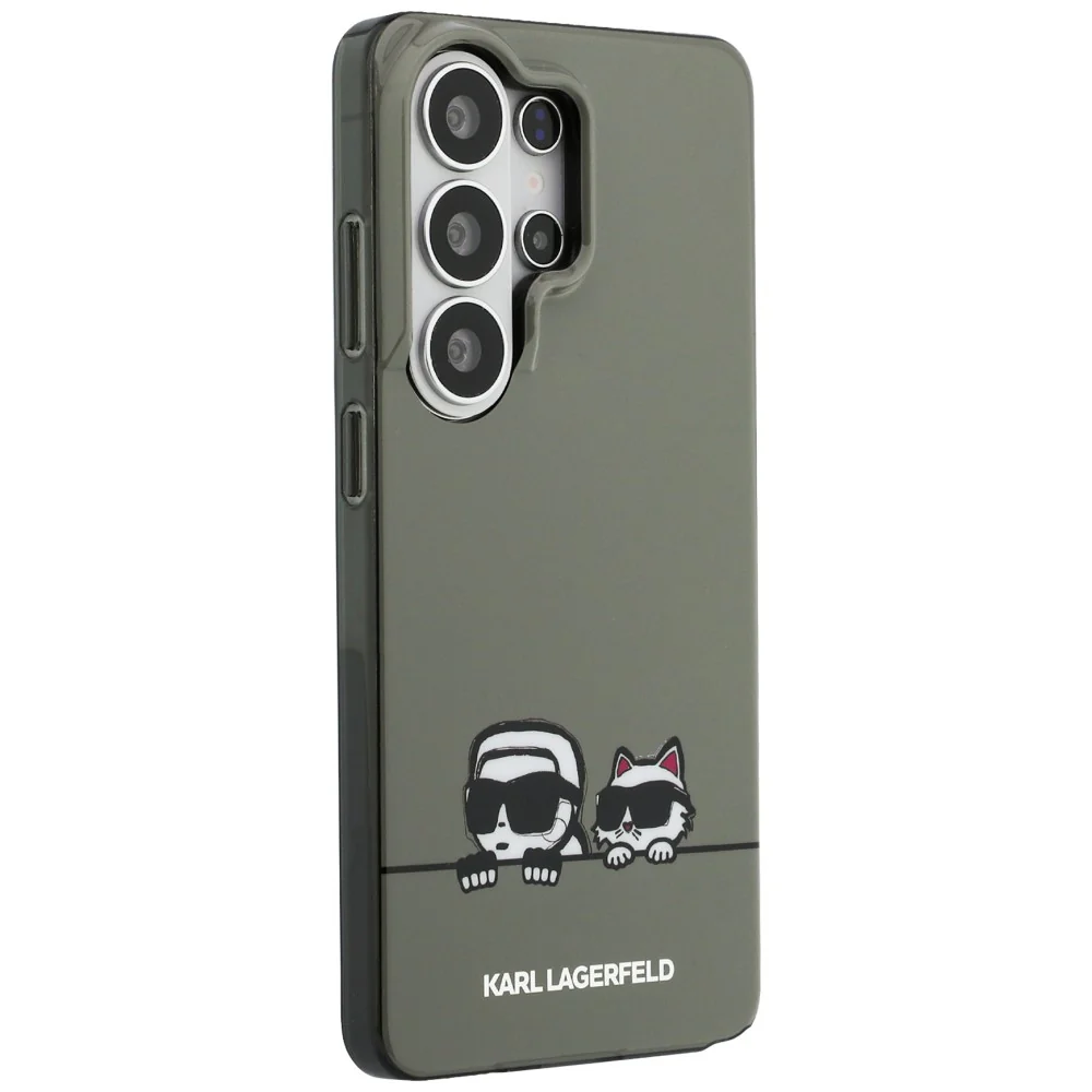 MagSafe Case for Samsung Galaxy S26 Ultra S948, Karl Lagerfeld, IML Karl & Choupette Peekaboo Logo, Black - Image 3