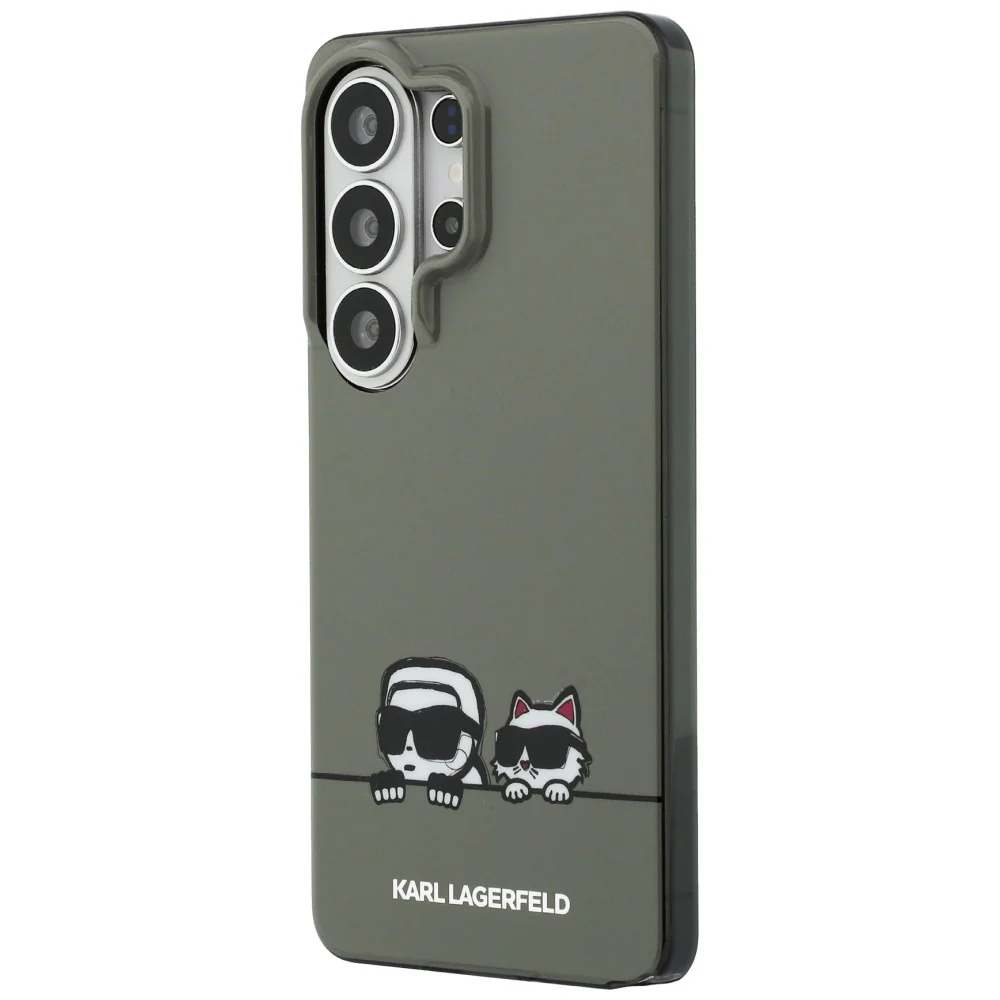 MagSafe Case for Samsung Galaxy S26 Ultra S948, Karl Lagerfeld, IML Karl & Choupette Peekaboo Logo, Black - Image 4
