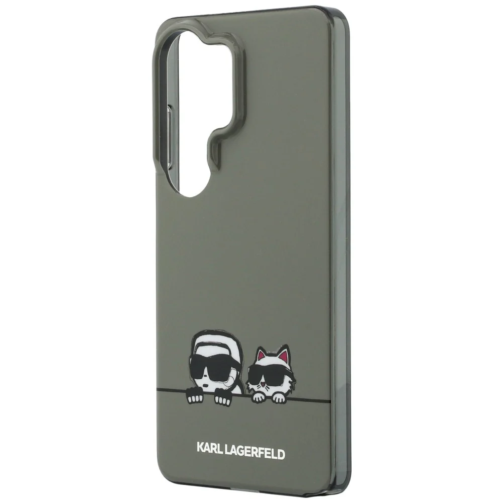 MagSafe Case for Samsung Galaxy S26 Ultra S948, Karl Lagerfeld, IML Karl & Choupette Peekaboo Logo, Black - Image 5