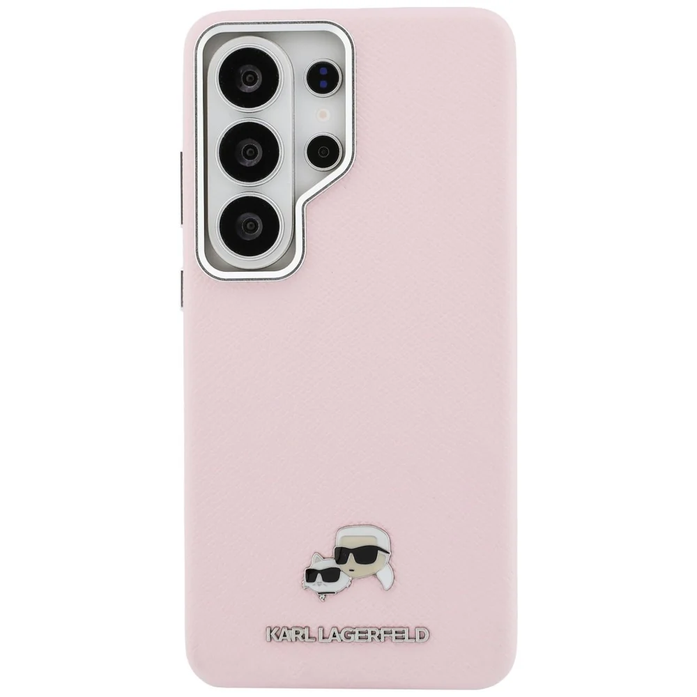 MagSafe Case for Samsung Galaxy S26 Ultra S948, Karl Lagerfeld, Karl & Choupette Head's Pin, Pink - Image 3