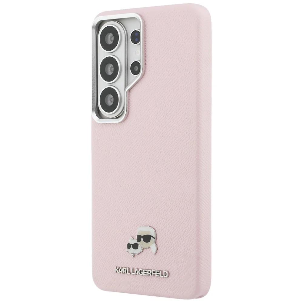 MagSafe Case for Samsung Galaxy S26 Ultra S948, Karl Lagerfeld, Karl & Choupette Head's Pin, Pink - Image 4