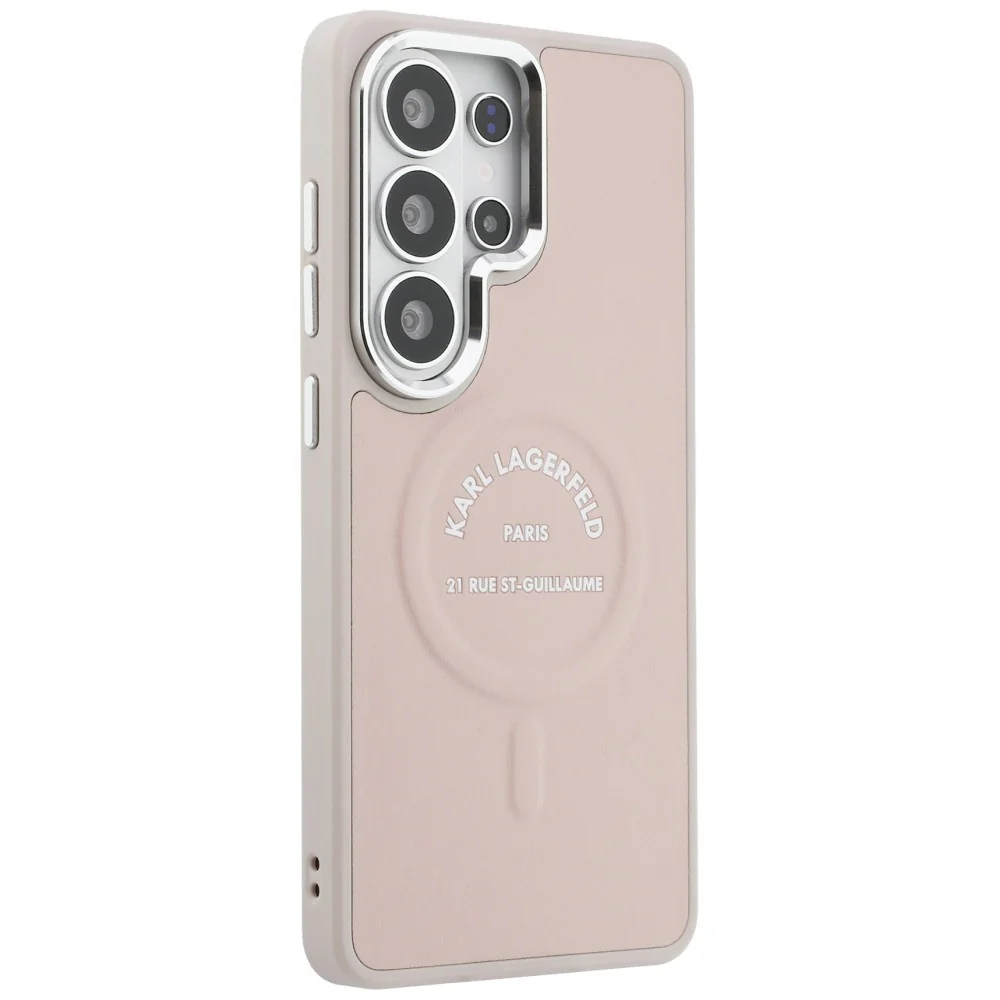 MagSafe Case for Samsung Galaxy S26 Ultra S948, Karl Lagerfeld, Karl RSG Logo, Pink - Image 2