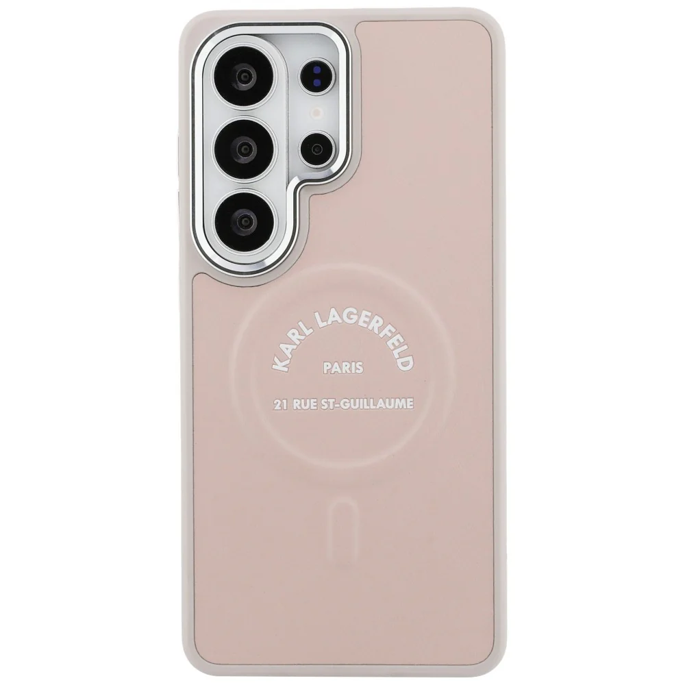 MagSafe Case for Samsung Galaxy S26 Ultra S948, Karl Lagerfeld, Karl RSG Logo, Pink - Image 3