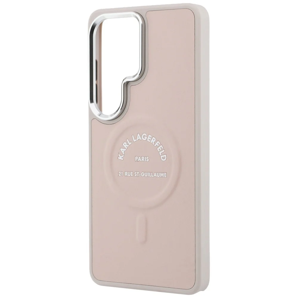 MagSafe Case for Samsung Galaxy S26 Ultra S948, Karl Lagerfeld, Karl RSG Logo, Pink - Image 6