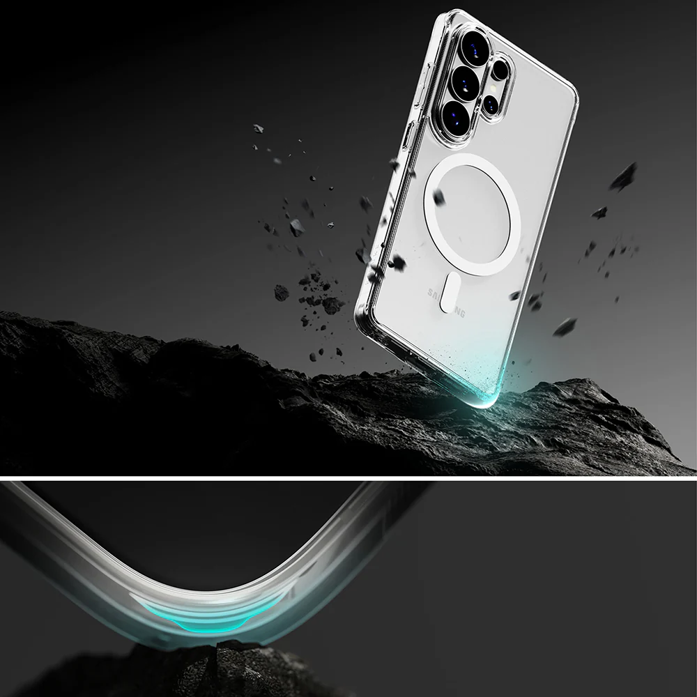 MagSafe Case for Samsung Galaxy S26 Ultra S948, Ringke, Fusion, Transparent - Image 6