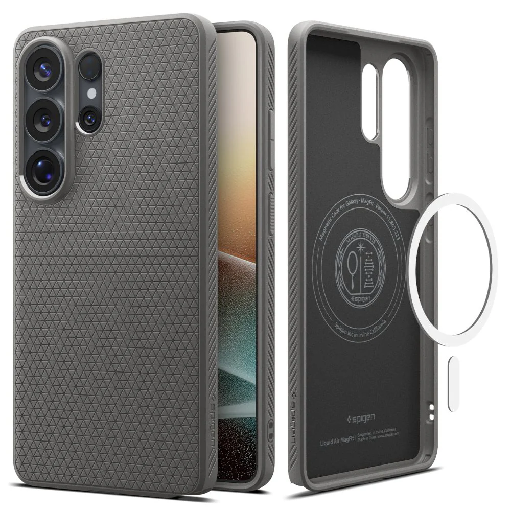 MagSafe Case for Samsung Galaxy S26 Ultra S948, Spigen, Liquid Air, Gray ACS10675 - Image 2