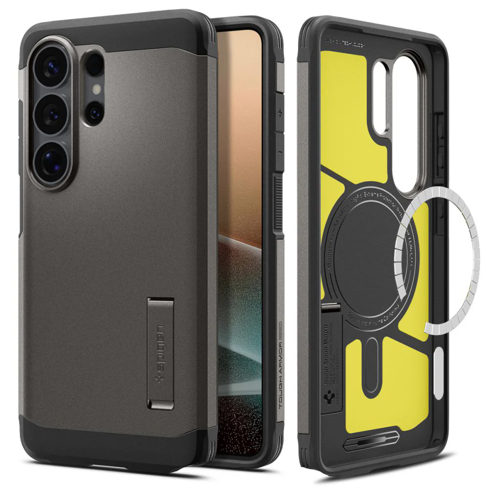 MagSafe Case for Samsung Galaxy S26 Ultra S948, Spigen, Tough Armor, Gray ACS10685 - Image 2