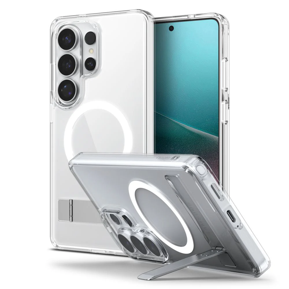 MagSafe Case for Samsung Galaxy S26 Ultra S948, Spigen, Ultra Hybrid S, White Transparent ACS11032 - Image 2