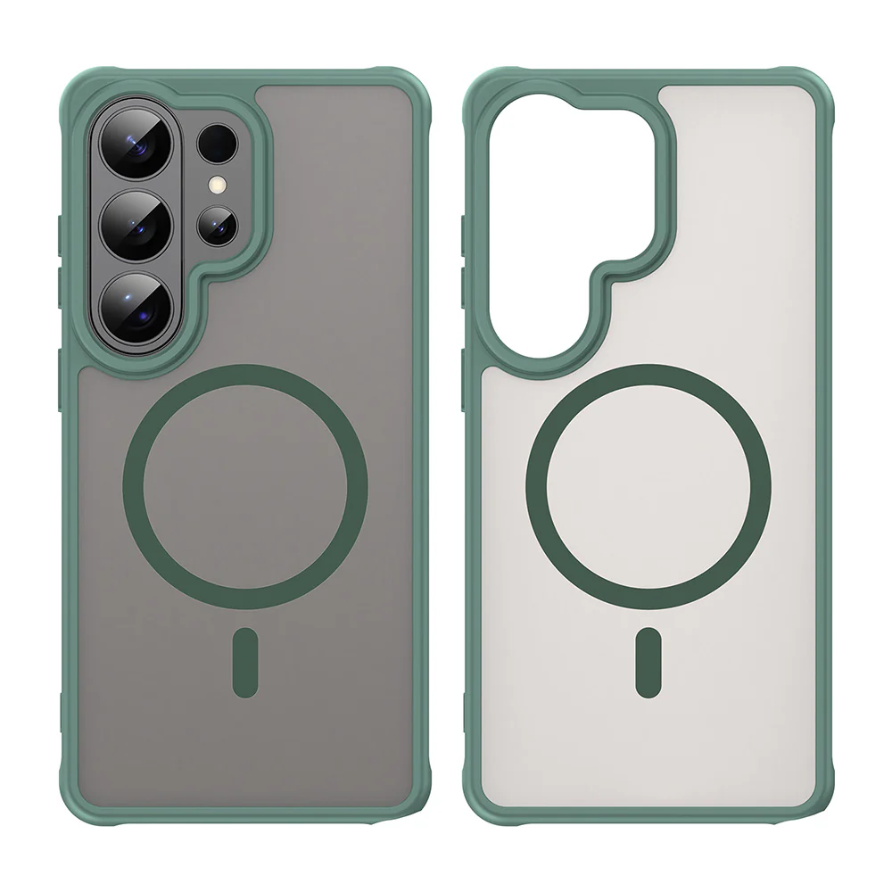 MagSafe Case for Samsung Galaxy S26 Ultra S948, Techsuit, HaloFrost II, Green - Image 2