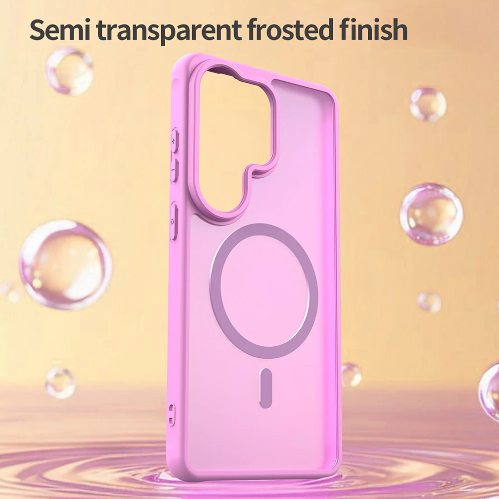 MagSafe Case for Samsung Galaxy S26 Ultra S948, Techsuit, HaloFrost II, Pink - Image 2