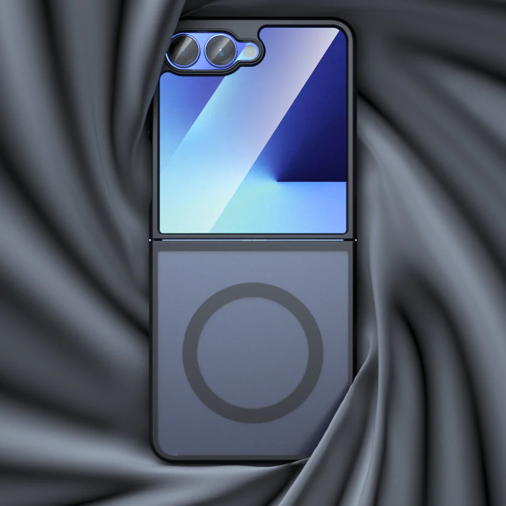 MagSafe Case for Samsung Galaxy Z Flip7 F766, Techsuit, PureFrost, Satin Black - Image 4