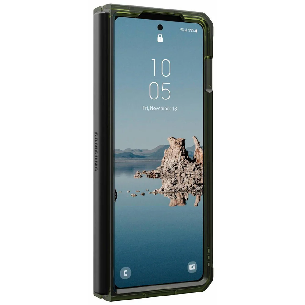 MagSafe Case for Samsung Galaxy Z Fold5 F946, Urban Armor Gear, Plyo Pro, Green Gray - Image 3