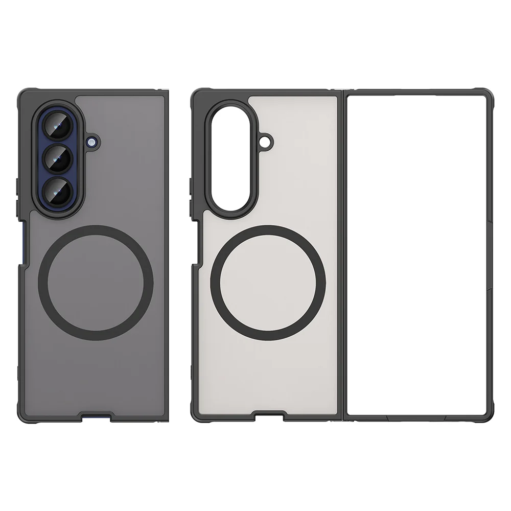 MagSafe Case for Samsung Galaxy Z Fold7 F966, Techsuit, HaloFrost II, Black - Image 2
